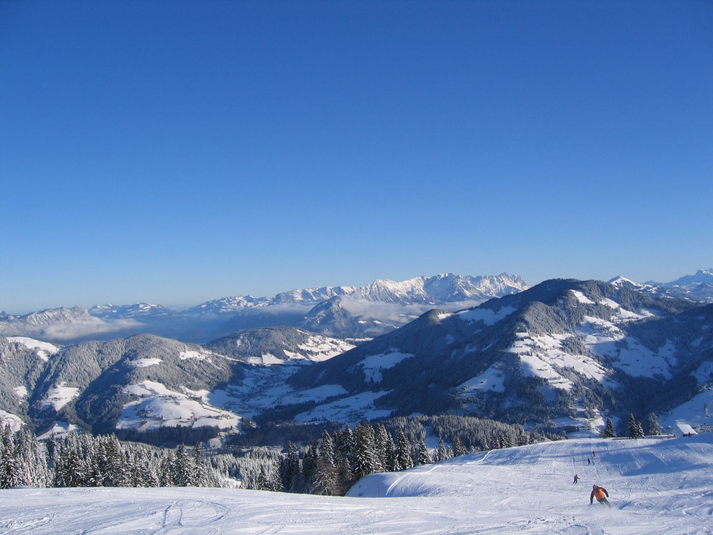 Das Skigebiet Wildschönau ist Teil des Ski Juwel